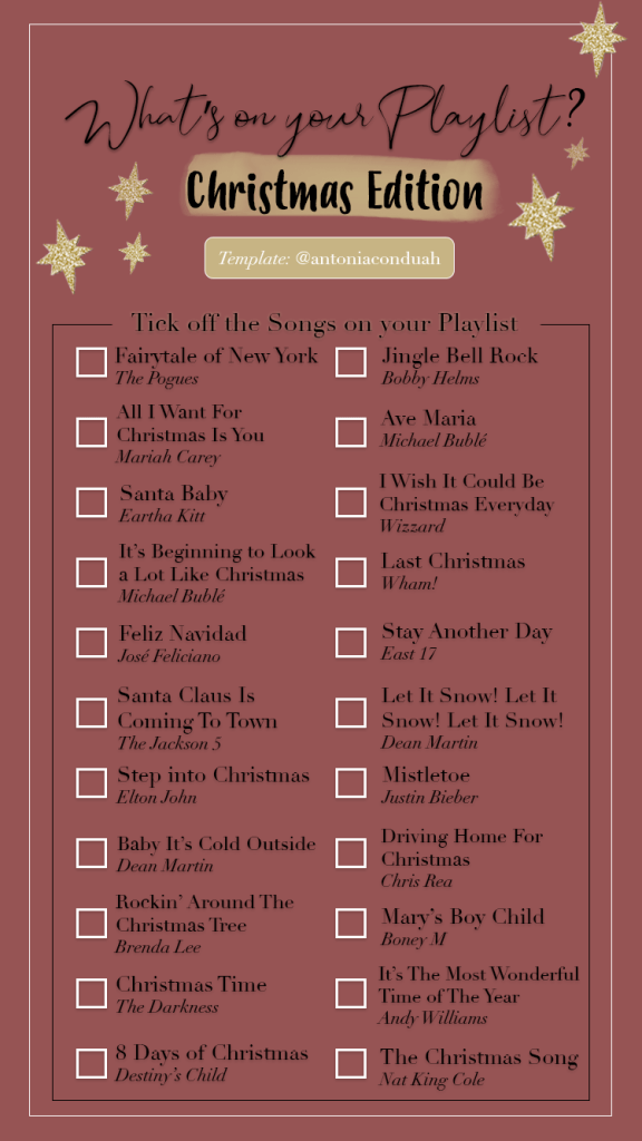 Christmas Songs Challenge